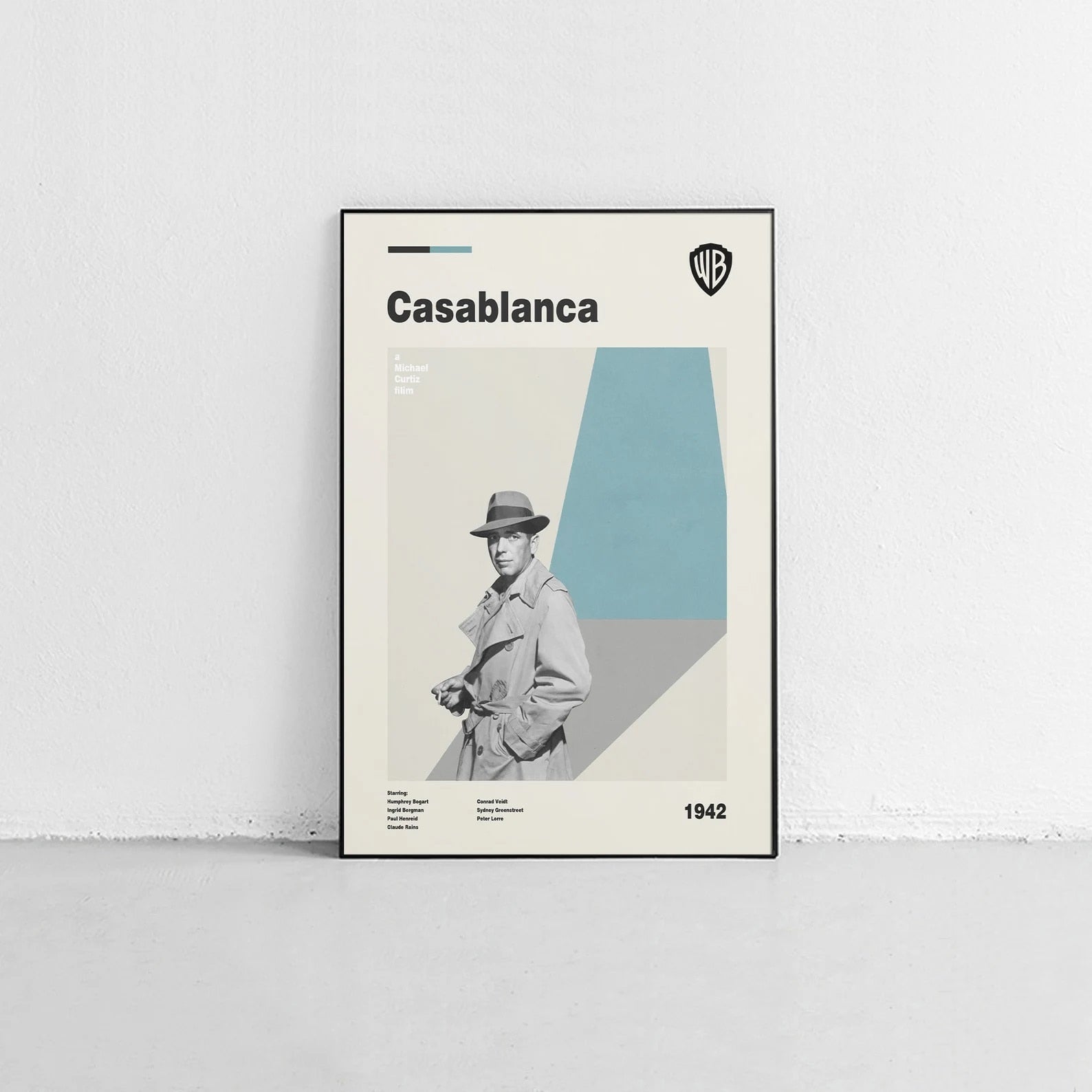 Casablanca Minimalist Movie Wall Art Poster Aesthetic Wall Decor