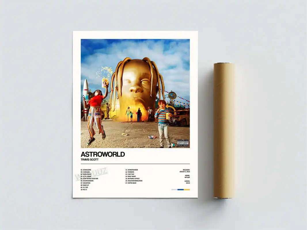 Travis Scott Poster ASTROWORLD Album Cover Album Poster Music