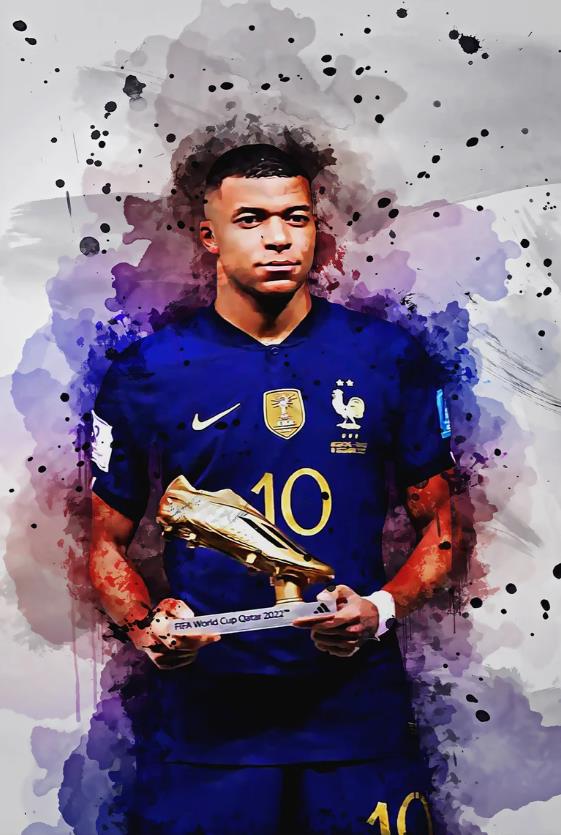 Mbappe football poster