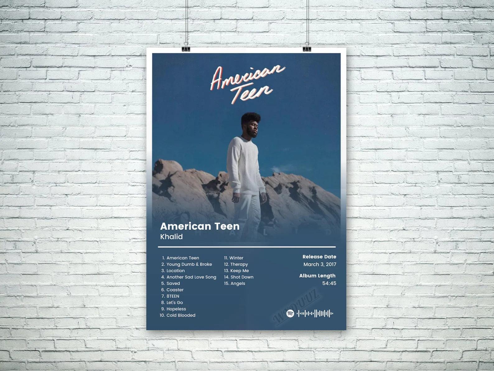 Khalid - American Teen  American teen, Teen songs, Songs