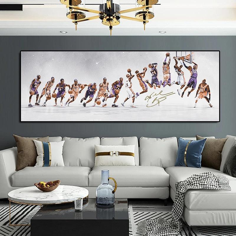 Kobe Bryant Canvas Wall Art Painting Pictures​ basketball dunk