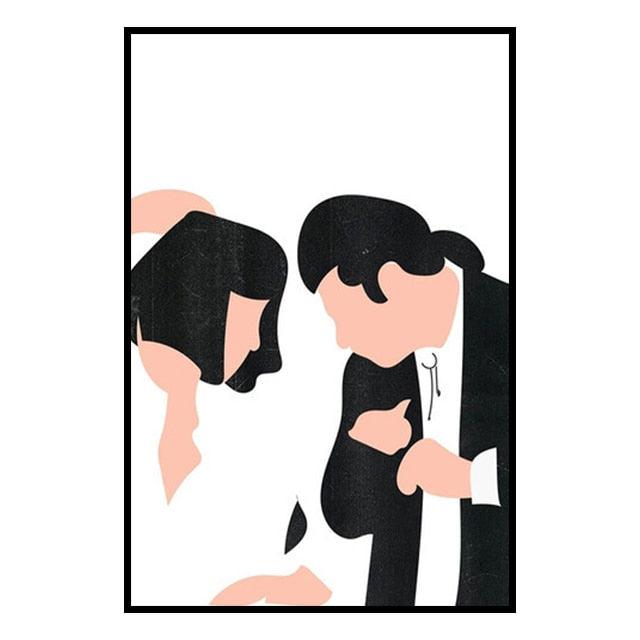 Pulp Fiction Minimalist Movie Wall Art Poster – Aesthetic Wall Decor