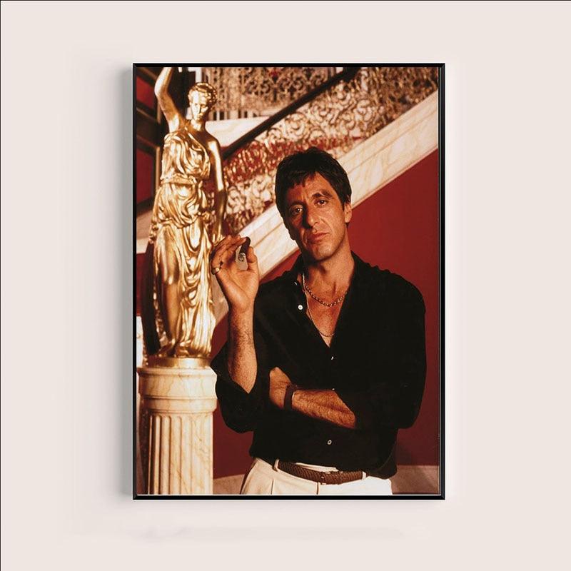 Scarface Tony Montana Cigar Mansion Wall Art Poster