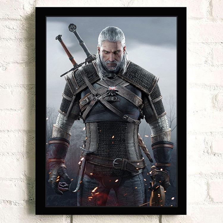 Witcher Wild Hunt Video Game Poster – Aesthetic Wall Decor