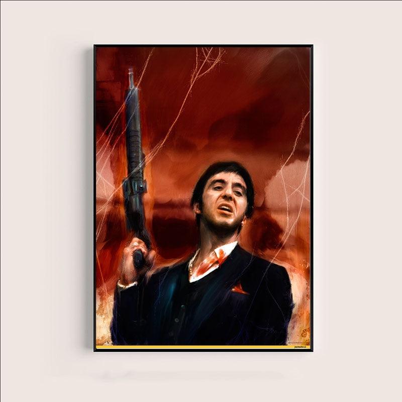 The World Is Yours Scarface Statue Movie Wall Art Poster