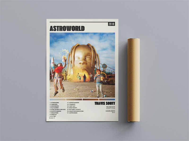 Astroworld Aesthetic Poster 12 x 18-INCH Paper Print - Music