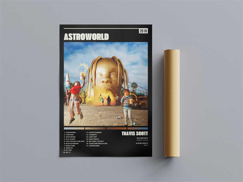 Travis Scott 'ASTROWORLD' Album Poster