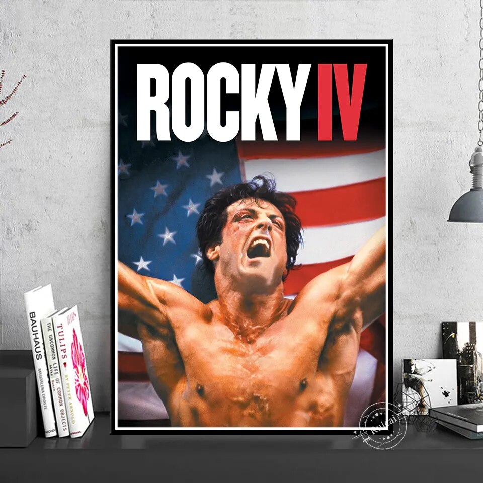 Rocky IV American Flag Poster – Aesthetic Wall Decor