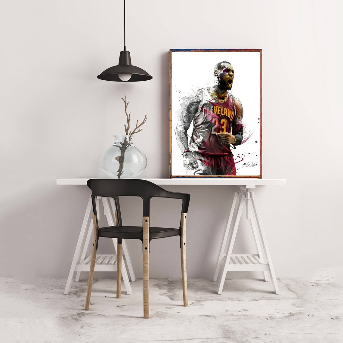 LeBron James Cavs NBA Painting Poster