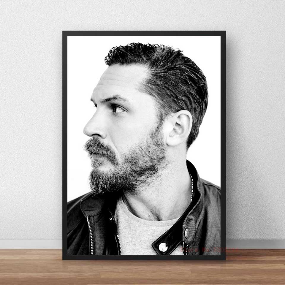 Tom Hardy Side Profile Portrait Poster