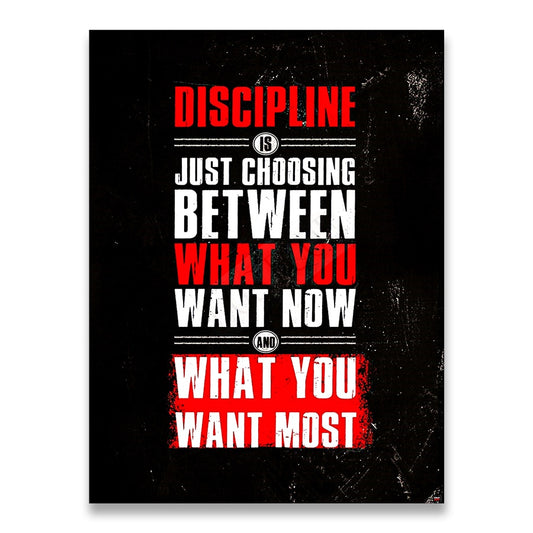 Discipline Muscle Bodybuilding Poster