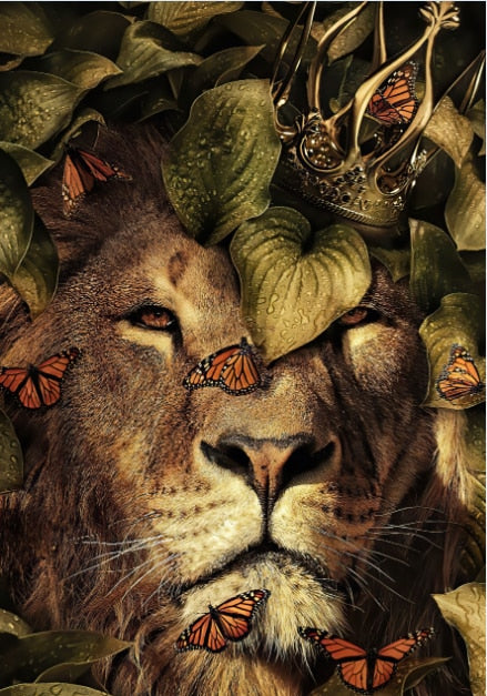 Lion Animal Mural Poster