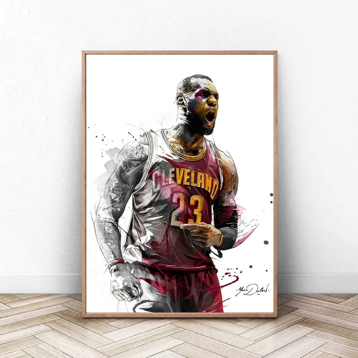 LeBron James Cavs NBA Painting Poster