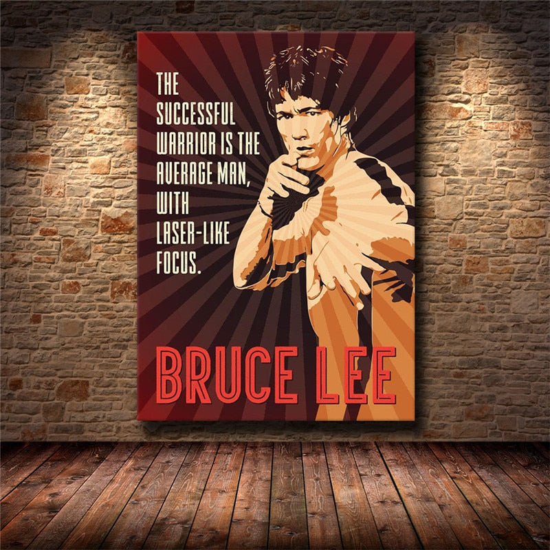 Bruce Lee Inspirational Quote Poster