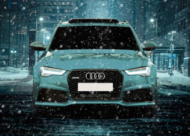 Audi Teal Quattro Poster