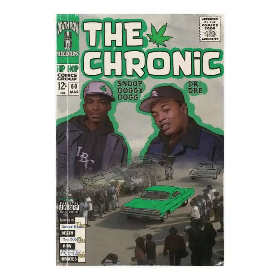 The Chronic Dr. Dre Snoop Dogg Comic Rap Poster – Aesthetic Wall Decor