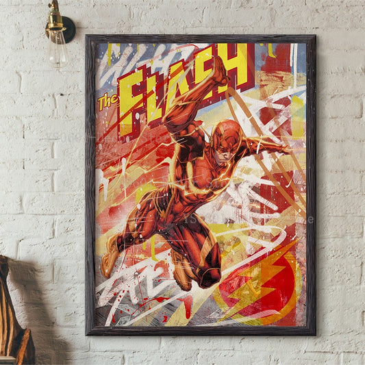 Flash Marvel Avengers Graffiti Poster