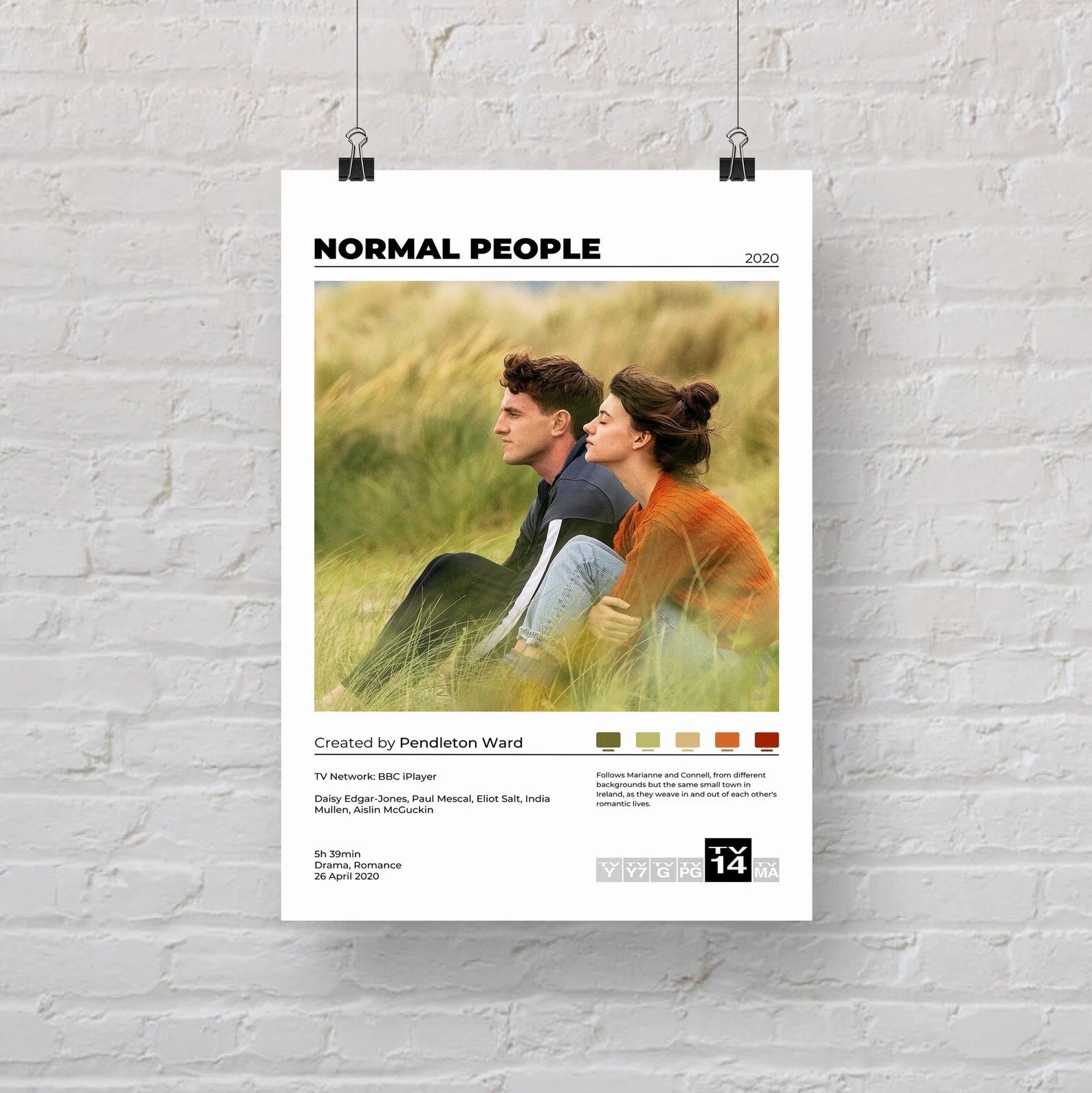 Normal People Minimalist Poster – Aesthetic Wall Decor