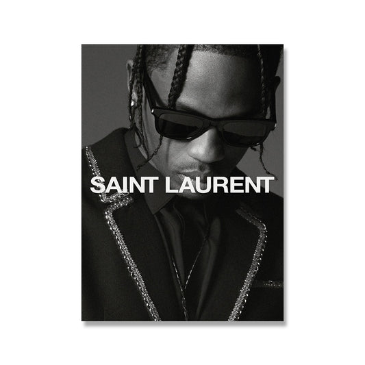 Travis Scott Saint Laurent Luxury Wall Art Poster