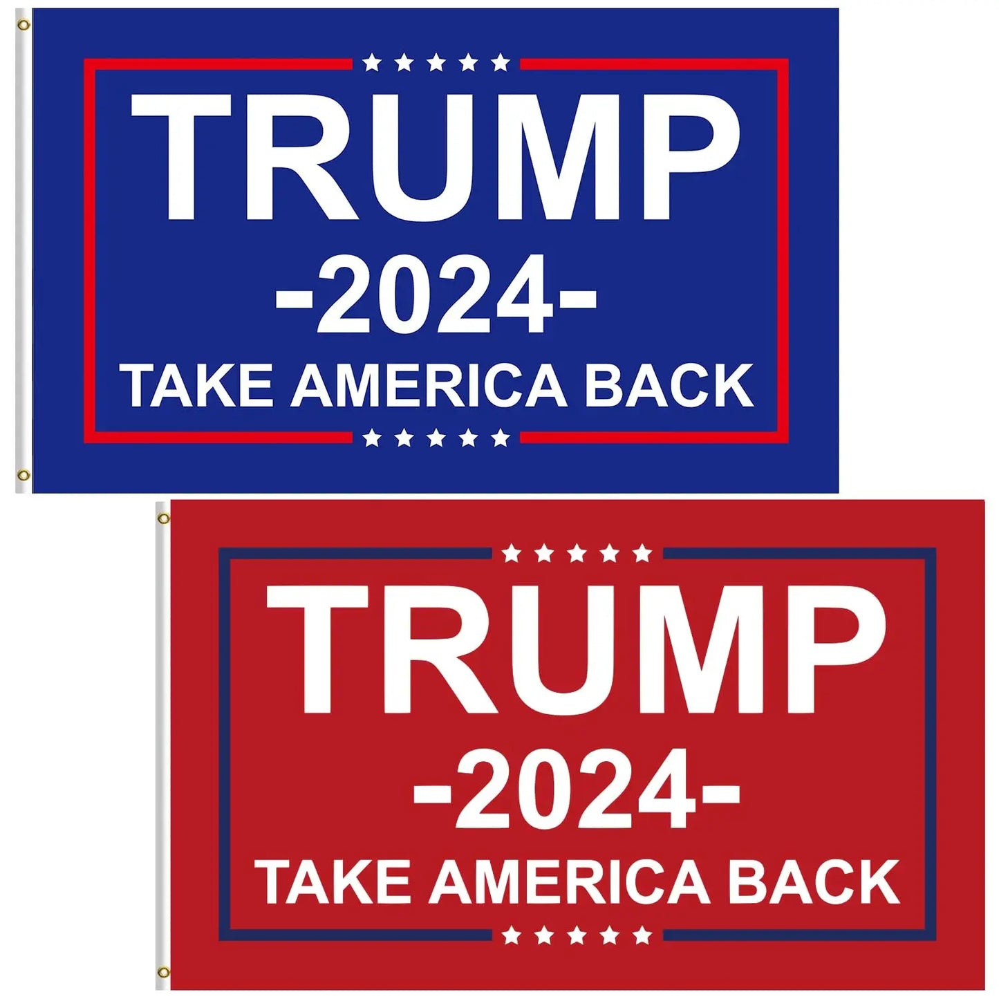 Blue Trump 2024 Take America Back Tapestry Flag