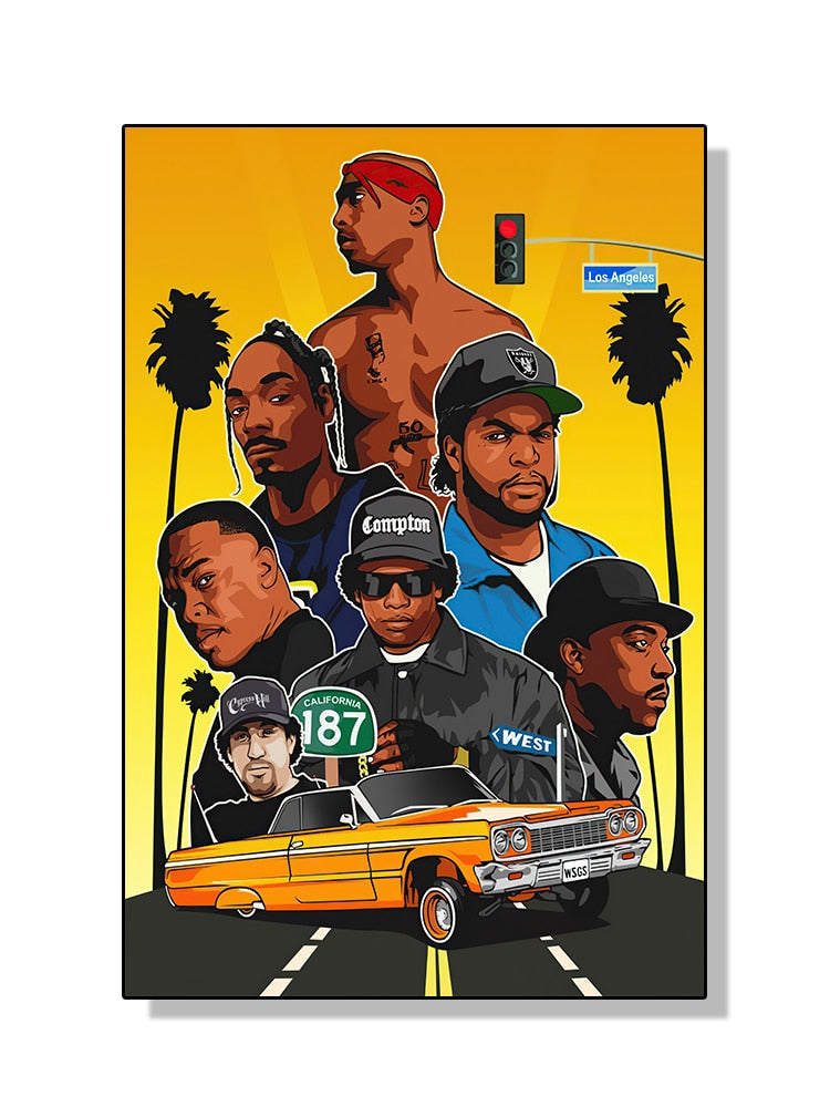 California Rap Legends Poster