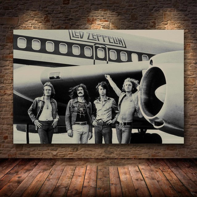 Led Zeppelin Airplane Rock Poster