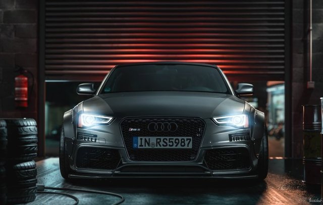 Audi Gray Performance Car Poster