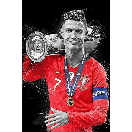 Ronaldo Trophy Futbol Football Soccer Poster