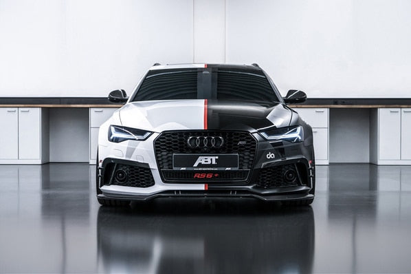 Audi Black White RS6 Poster