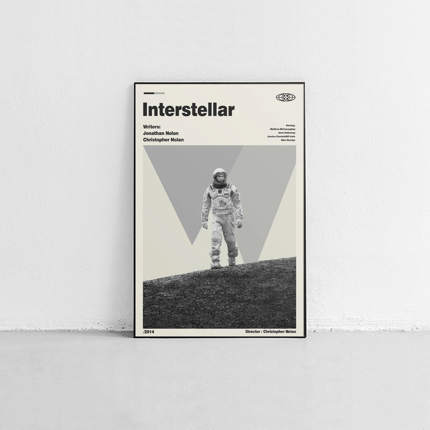 Interstellar Minimalist Movie Wall Art Poster