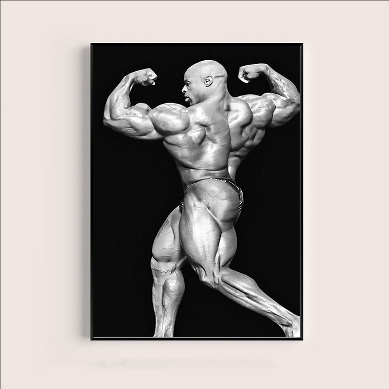 Ronnie Coleman Body Building On Stage Poster