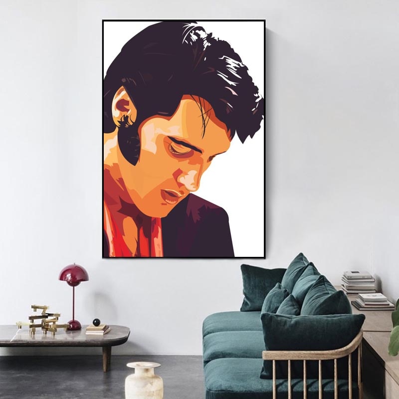 Elvis Presley Painting Poster