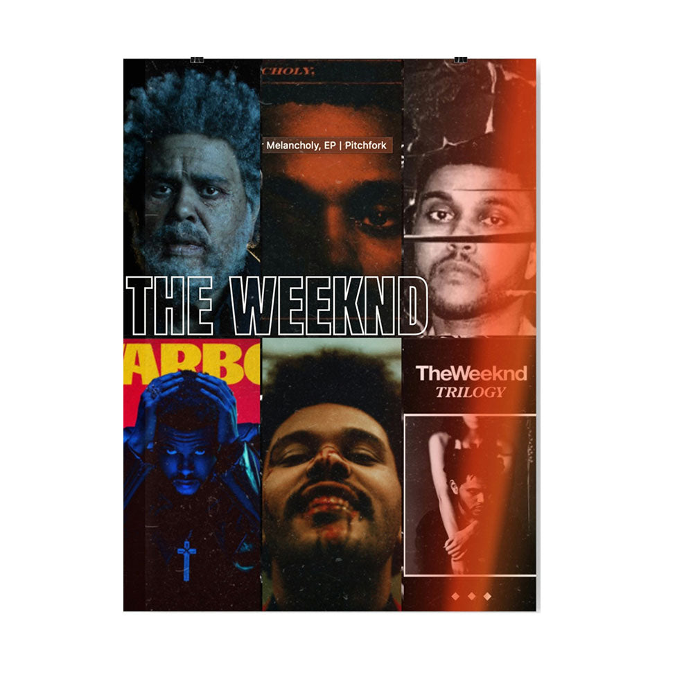 The Weeknd Albums Abstract Poster