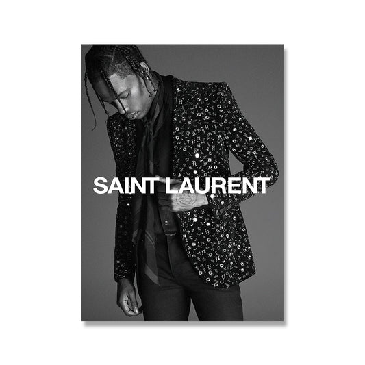 Saint Laurent Travis Scott Luxury Wall Art Poster