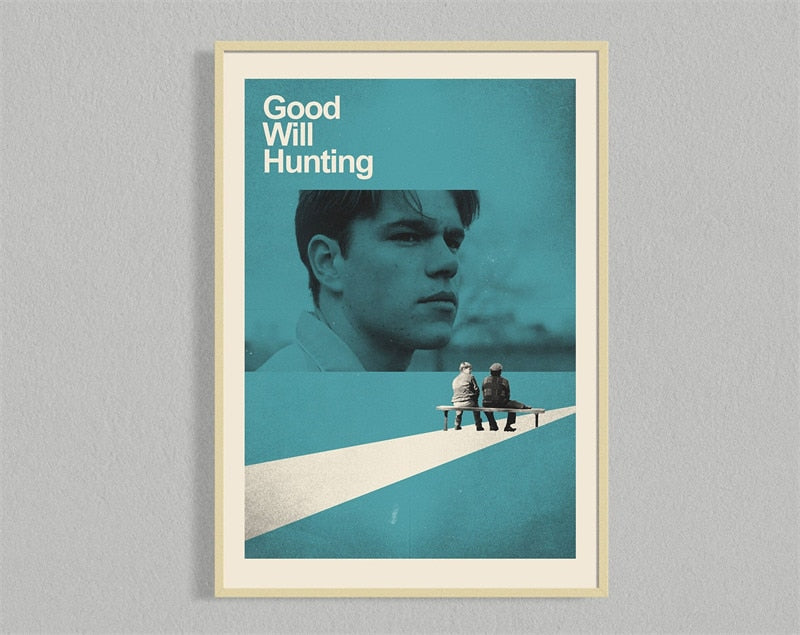 Good Will Hunting Matt Damon Minimalist Movie Poster