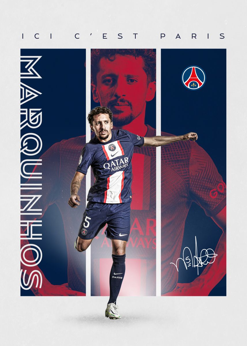 Marquinhos Soccer Football Star Poster