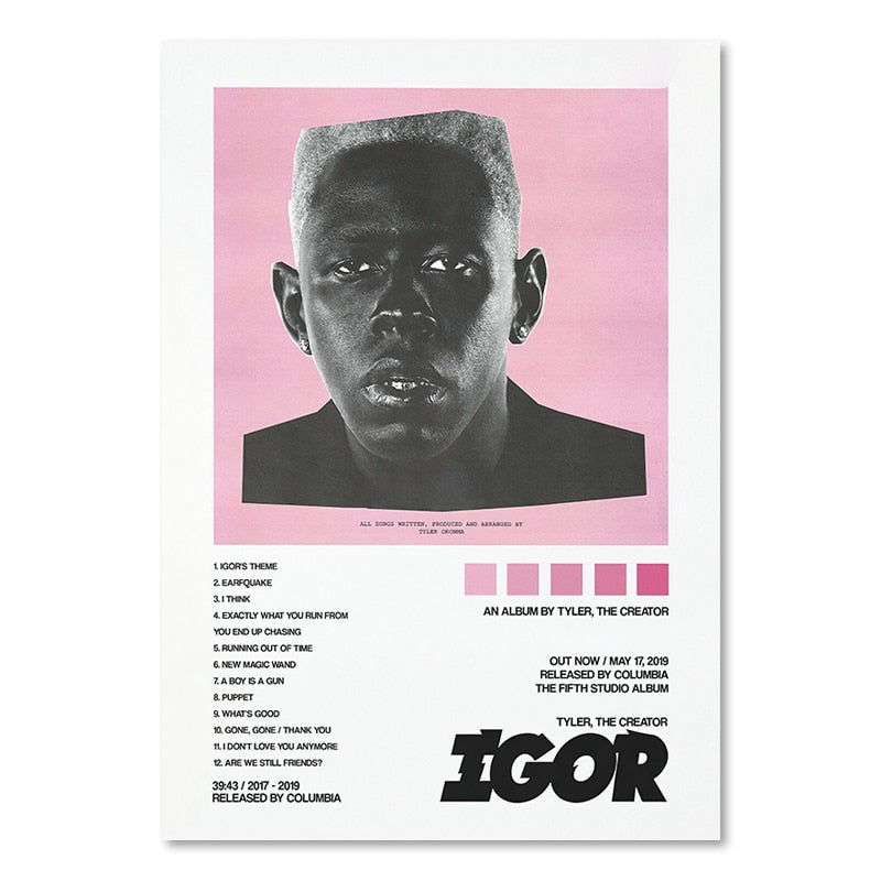 Tyler, The Creator Igor Minimalist Album Cover Poster