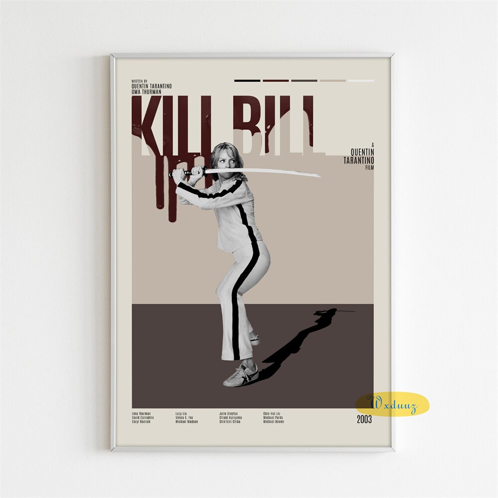 Kill Bill Wall Art Movie Poster