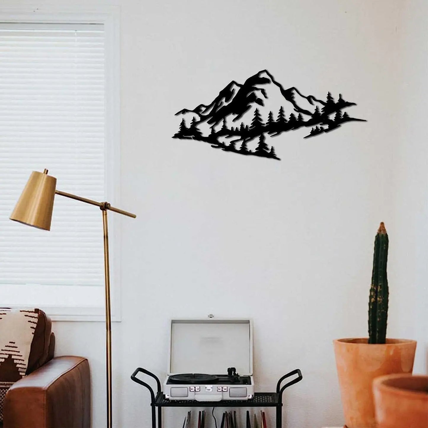 Mountain Range Metal Wall Accent | Cabin Wall Art