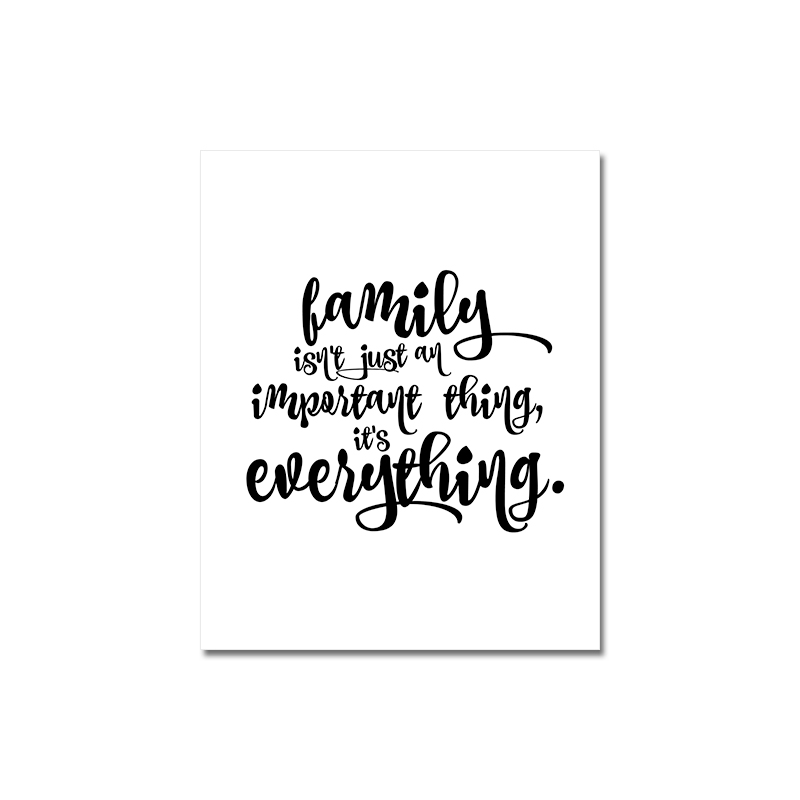 Family Is Everything Living Room Poster