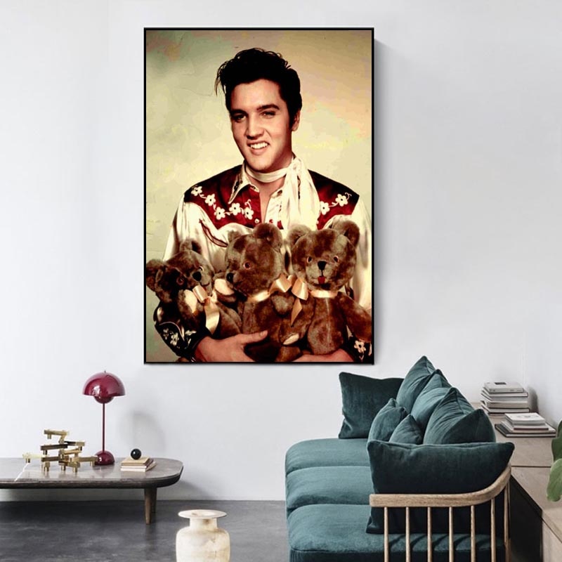 Elvis Presley Teddy Bear Poster