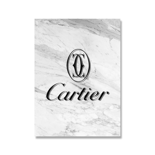 Cartier Black White Luxury Wall Art Poster