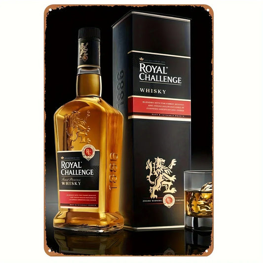 Royal Challenge Scotch Whisky Vintage Bar Metal Sign Poster