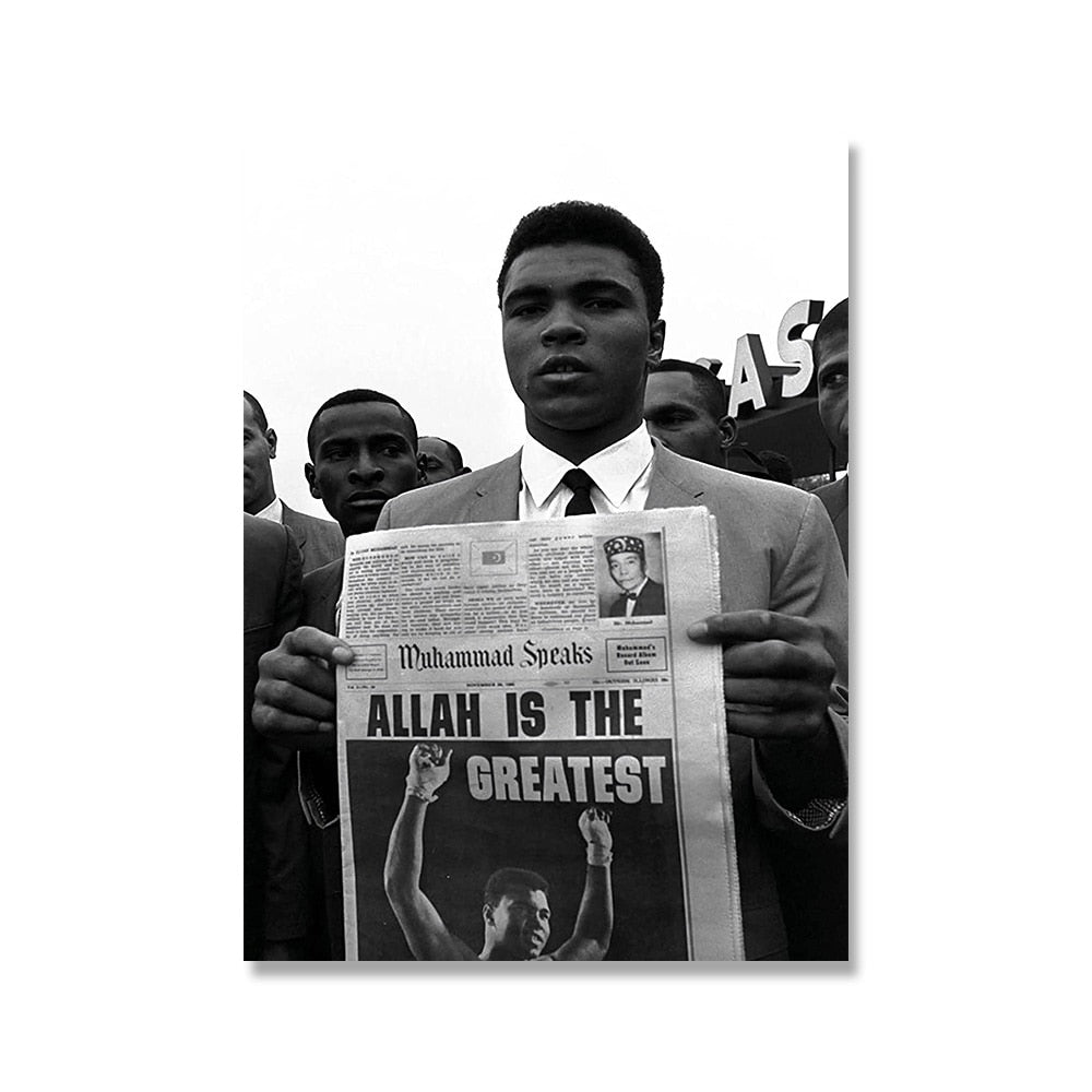 Muhammad Ali Allah Is The Greatest Iconic Photo Poster