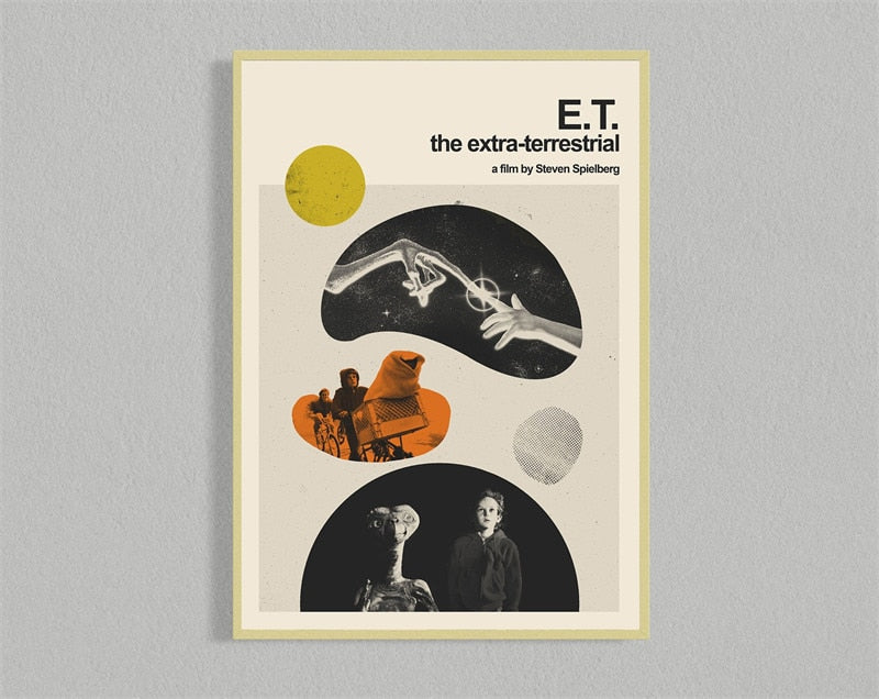 E.T. Minimalist Movie Wall Art Poster