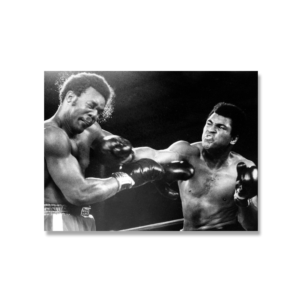 Muhammad Ali George Foreman Iconic Photo Poster