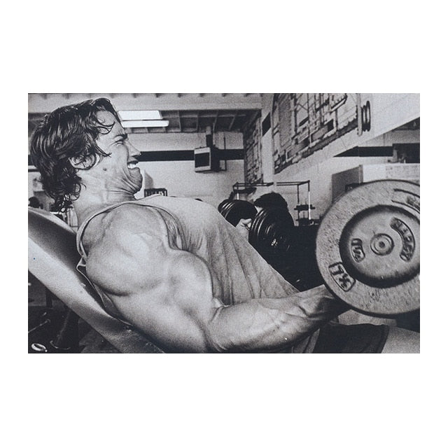 Arnold Schwarzenegger Curling Poster