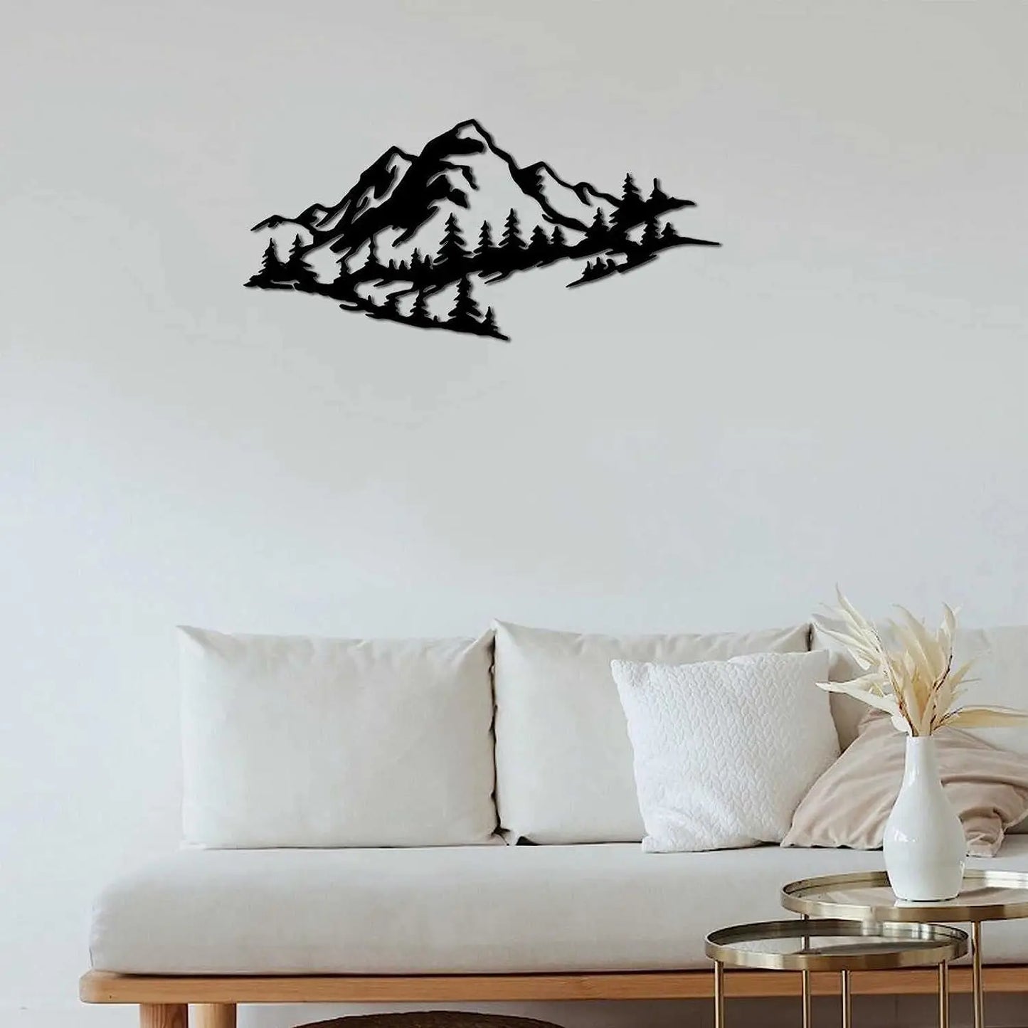 Mountain Range Metal Wall Accent | Cabin Wall Art