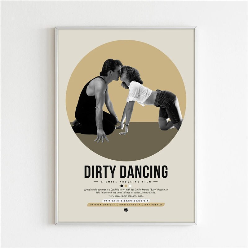 Dirty Dancing Romance Minimalist Movie Poster