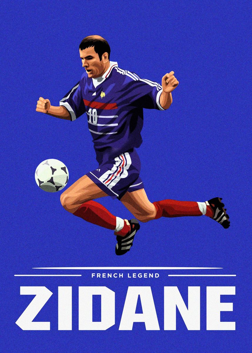 Zidane Sport Soccer Futbol Poster